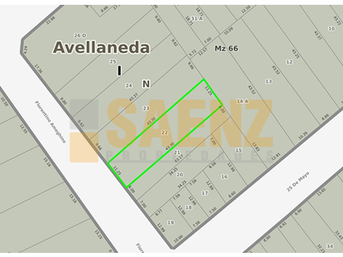 Imagen de la propiedad de la calle Ameghino 668 en Avellaneda.